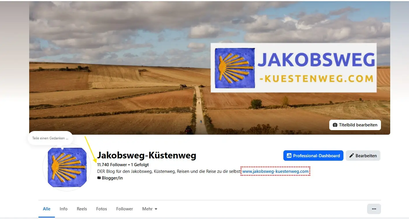Jakobsweg Facebook Fast 12000 Follower
